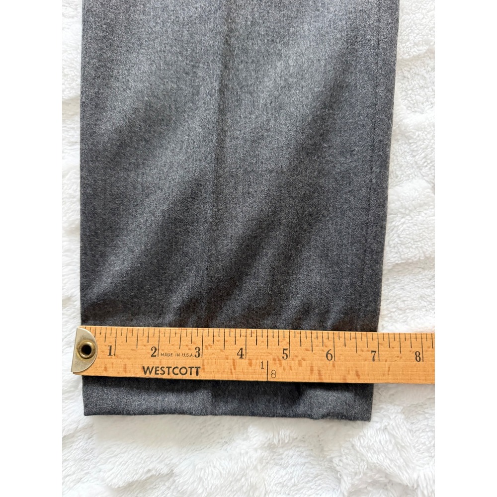 Talbots Petites Gray Wool Blend Side Zip Dress Pants Size 10P Straight Leg -EUC - Picture 13 of 14